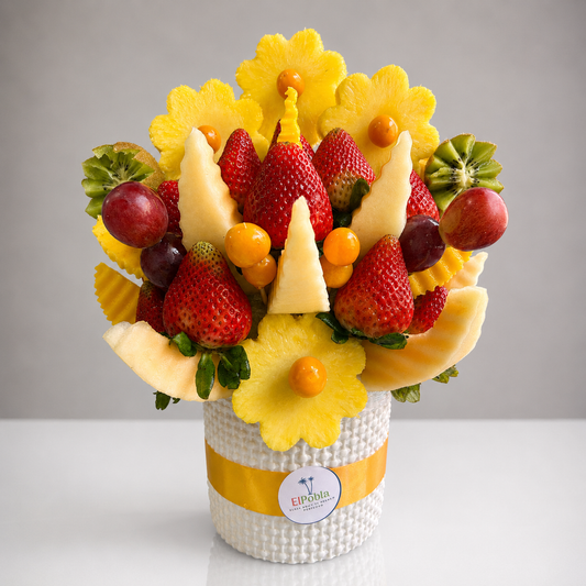 Arreglo frutal ( Sorpresa Frutal ) Saludable - SIN CHOCOLATE