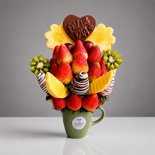 ElPoblaGiftShop - bouquet de frutas y fresas cubiertas de chocolate Medellín