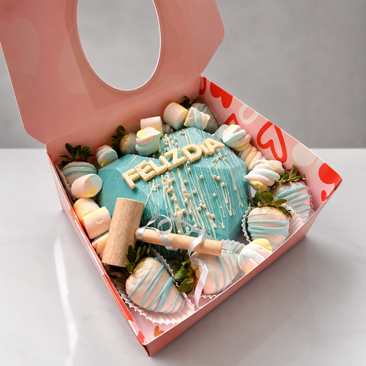 ElPoblaGiftShop - canasta de frutas decorada para cumpleaños en Medellín