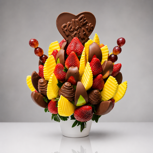 ElPoblaGiftShop - arreglo de frutas frescas con chocolate para sorprender