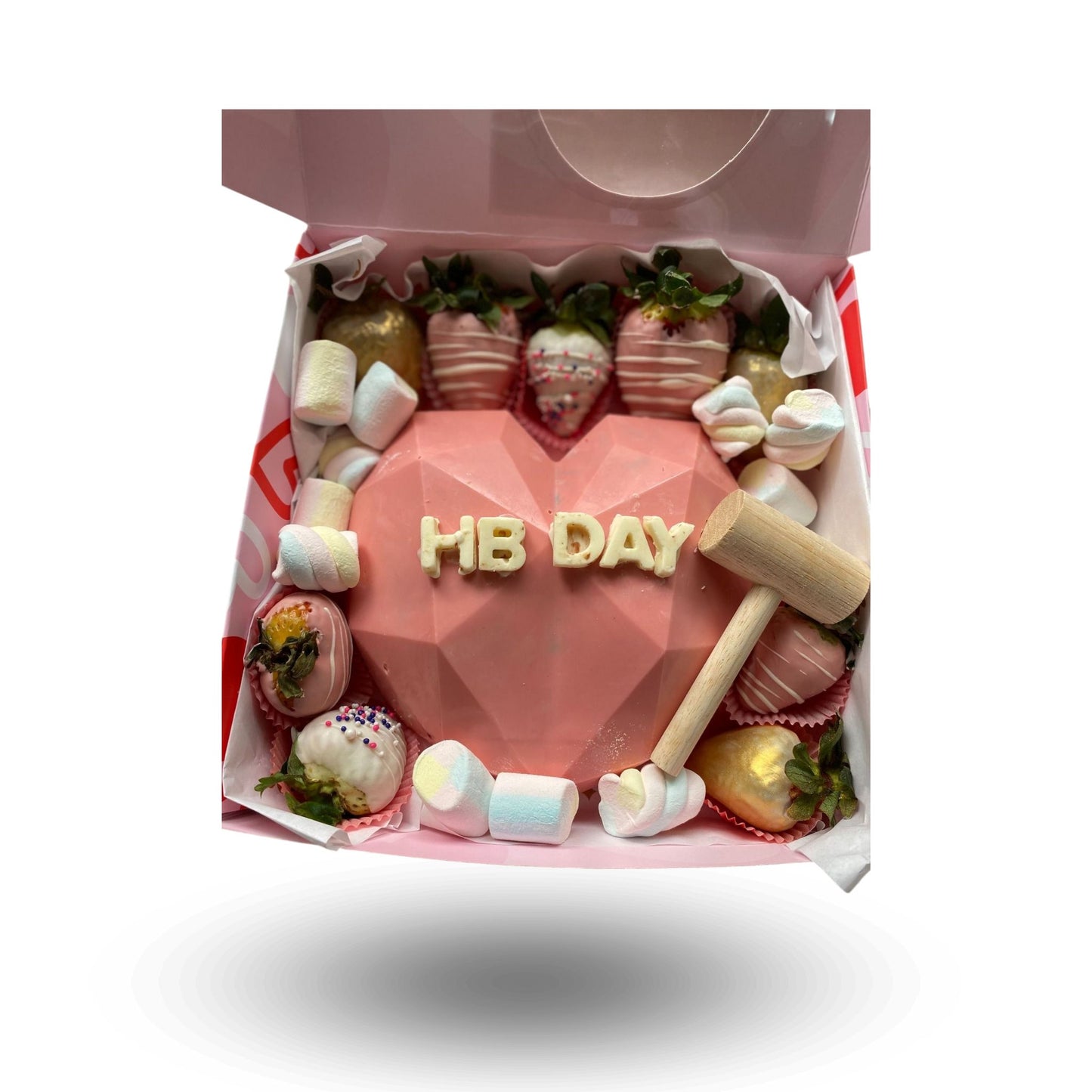 Whimsical chocolate heart box