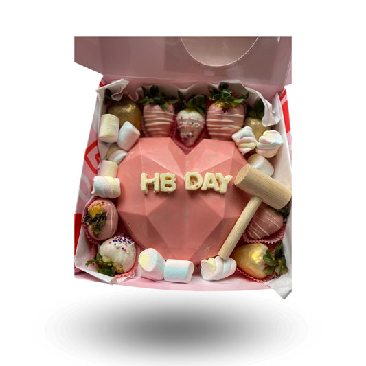 Whimsical chocolate heart box