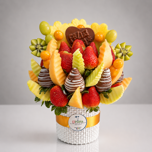 ElPoblaGiftShop - arreglo frutal artesanal para regalo romántico en Medellín
